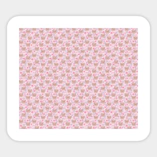 Cartoon Pink Pig Pattern Sticker